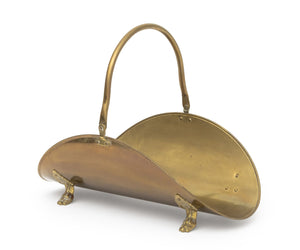 English Regency Brass Log Holder