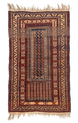 Afghan Baluch Prayer Rug, 5' 6
