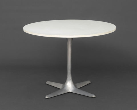 Vintage Mid-Century Modern Circular Top Steel Center Table