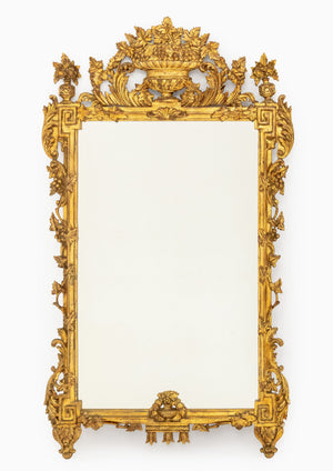Rococo Style Giltwood Framed Mirror