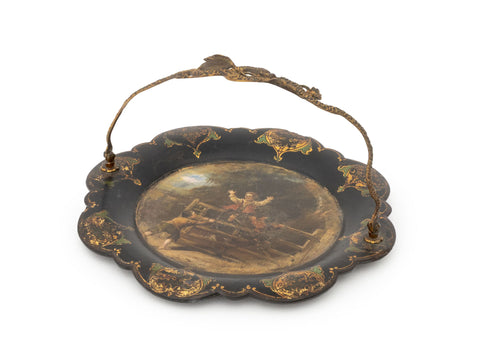 Regency Ormolu Handled Papier Mache Tray, circa 1815