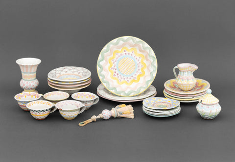MacKenzie-Childs Partial Dinner Service, 27 Pcs.