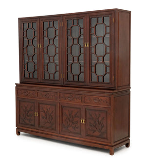 Chinese Rosewood China Cabinet