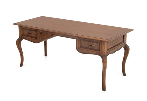 Baker Furniture French Provincial Style Walnut Desk