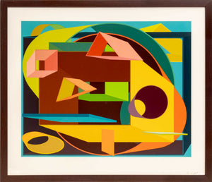 Al Held "Scholes II" Screenprint, 1991