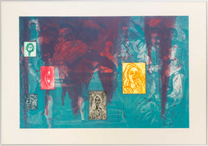 David Salle "Canfield Hatfield 1" Etching, 1989