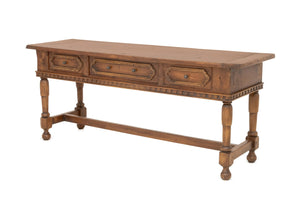 Italian Baroque Style Walnut Library Table