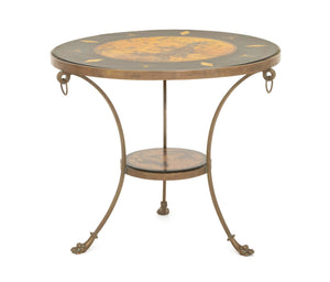 Sarreid Ltd. Chinoiserie Brass Gueridon