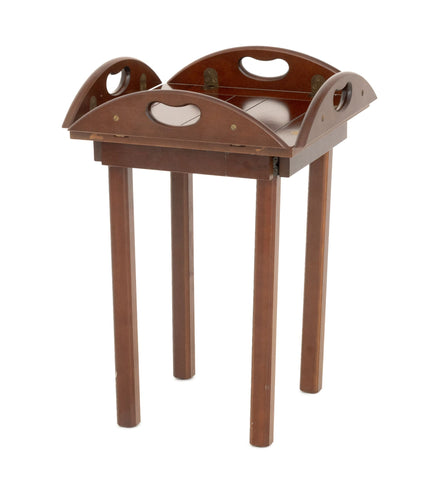 Bombay Company Mahogany Circular Tray Table