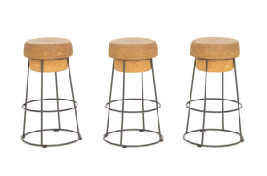 Set of Three Radice and Orlandini for Domitalia "Bouchon" Bar Stools