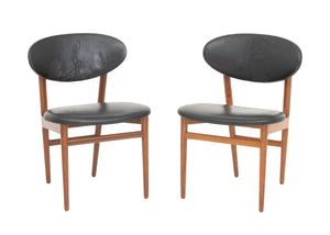 Grete Jalk for Jacob Kjaer Teak Side Chairs, Pair