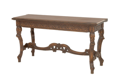 Rococo Style Walnut Extending Trestle Table