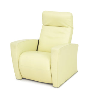 Art Deco Style Mint Green Leather Reclining Chair