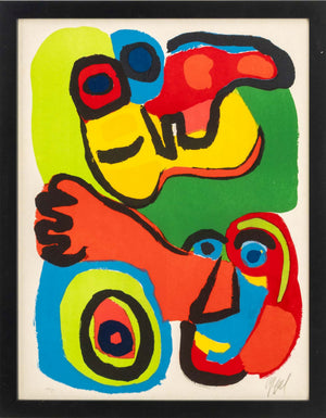 Karel Appel "Seeing Eyes" Lithograph, 1975