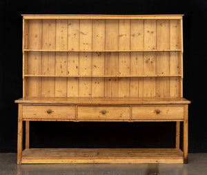Irish Pine Wood Pot Board Dresser