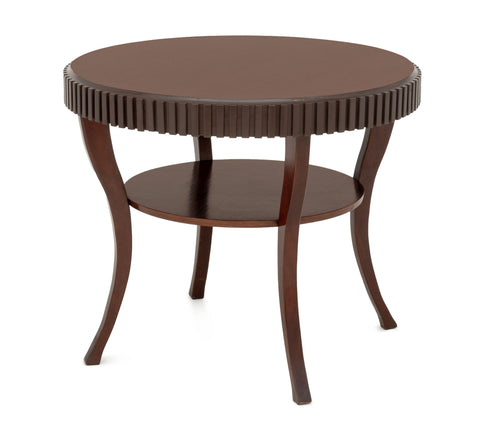 Barbara Barry Attributed Mahogany Circular Table