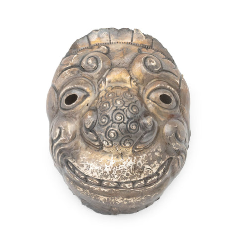 Peruvian Repousse Silver Mask