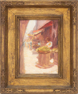 Rozel O. Butler "Market Scene, Southwest", Circa 1910