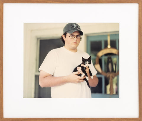 Tracey Baran Man & Kitten Chromogenic Print, 1998