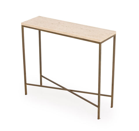Paul McCobb Style Brass Console Table