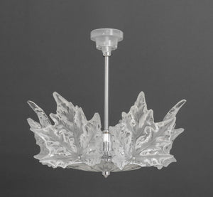 Lalique Crystal "Champs-Elysees" Two-Tier Chandelier