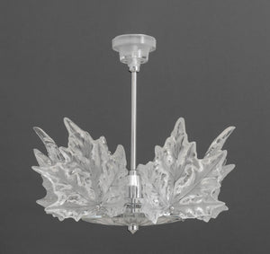 Lalique Crystal "Champs-Elysees" Two-Tier Chandelier