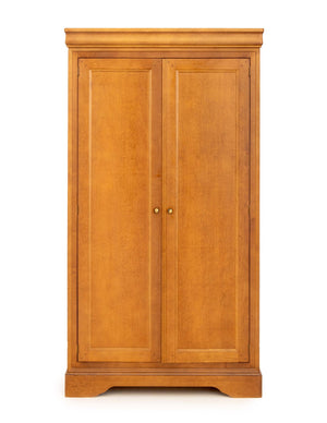Modern Cherrywood Two-Door Wardrobe