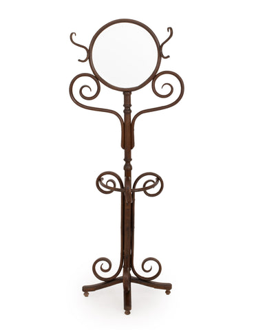 Thonet Mirrored Bentwood Hall Stand, circa 1900