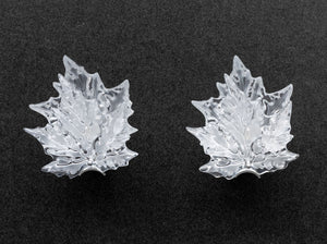 Pair of Lalique Crystal and Chrome "Champs Elysees" Wall Sconces