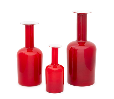Collection of Three Otto Brauer for Kastrup Holmgaard Glass 
