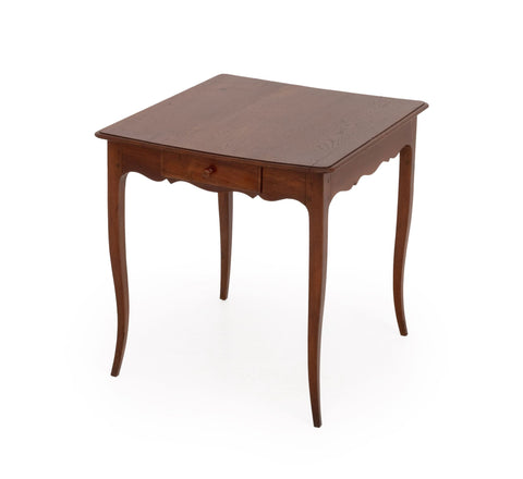 French Provincial Style Oak Lamp Table