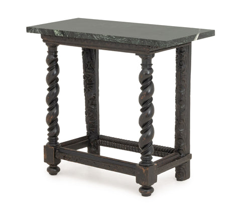 Flemish Ebonized and Carved Wood Console Table