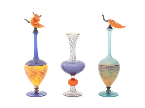 Beau Barrett Art Glass Perfume Bottles, 3