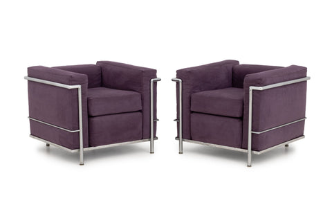 Le Corbusier LC2 Club Chairs, Pair