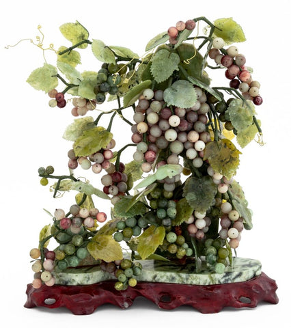 Chinese Grapevine Jade Sculpture
