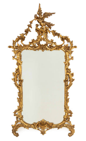 Baroque Style Gilt Composite Framed Mirror