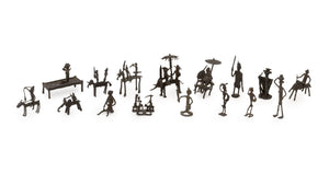 Collection of Indian Dhokra Bronze Figures, 16