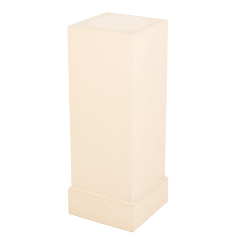 Modern White Painted Wood Display Pedestal