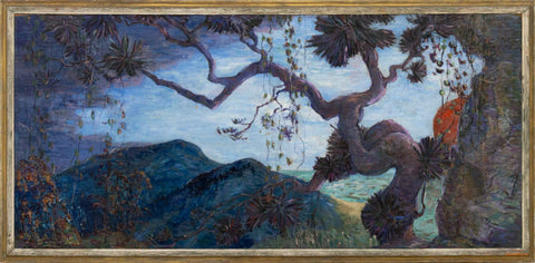Impressionistic Coastal Landscape Oil on Panel