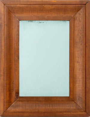Modern Mahogany Framed Mirror