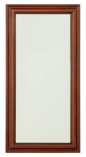 Modern Mahogany Framed Full-Length Mirror