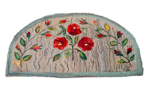 Vintage Hand-Hooked Wool Rug, 1' 6" x 3' 2"
