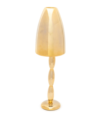 Mid-Century Modern Style Gold-Tone Table Lamp
