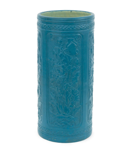 Arts and Crafts Style Floral Motif Umbrella Stand