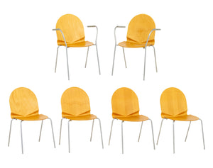 Set of Six Nanna Ditzel for Frederica Furniture "Sonar" Chairs