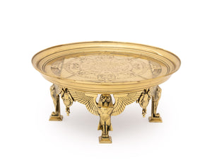 Egyptian Revival Brass Tazza