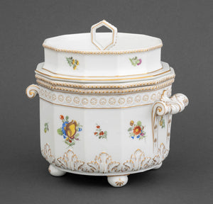 Nymphenburg Porcelain Ice Cream Cooler Pail, 19th Century