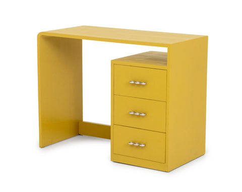 Martin Feinman for Winchendon Multiplex Modern Mustard Yellow Painted Wood Desk