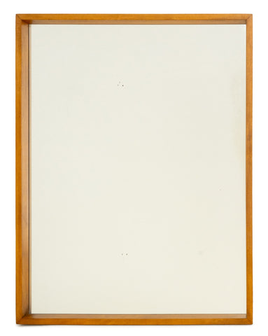 Modern Maple Wood Framed Mirror