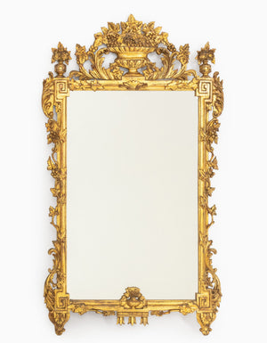 Rococo Style Giltwood Framed Mirror